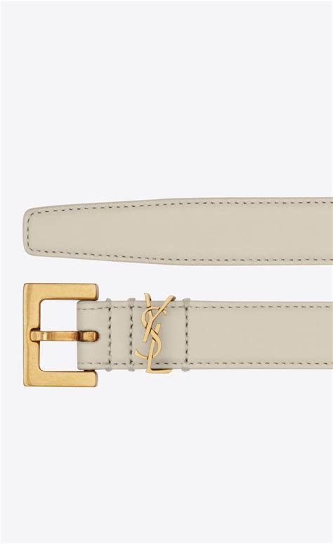 cassandre thin belt ysl|SAINT LAURENT Cassandre leather belt .